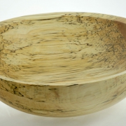 Wooden salad bowl Spalted White Birch #769