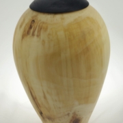 Wood cremation urn - #128-Aspen 7.5 x 10in.
