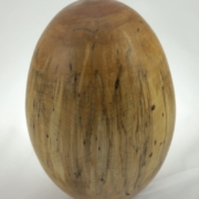 Wood cremation urn - #134-Spalted White Birch 8 x 10.25in.
