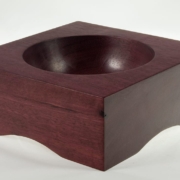Wooden bowl purpleheart #607-7.5 x 2.75in.