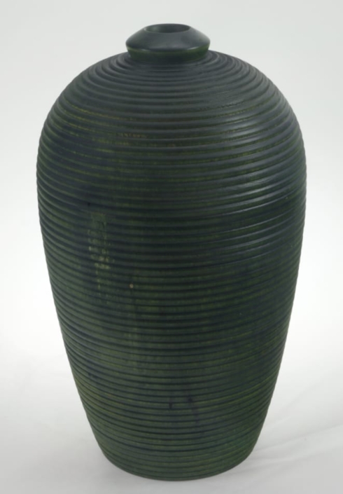 Wood Vase White Birch Colored - 680a- 6x10in.