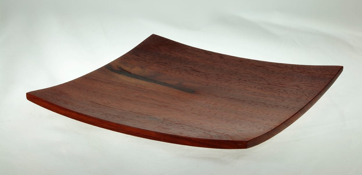 Wooden plate Padauk #741-8.75 x 1in.