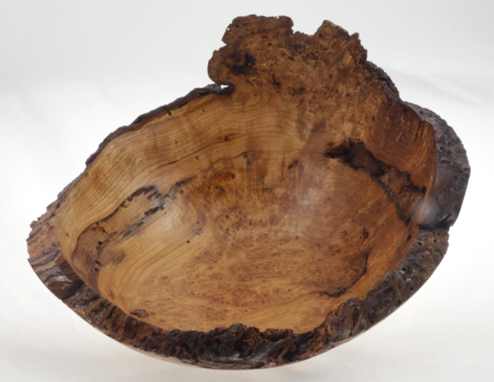 Wooden bowl Cherry Burl #855-9 x 3in.
