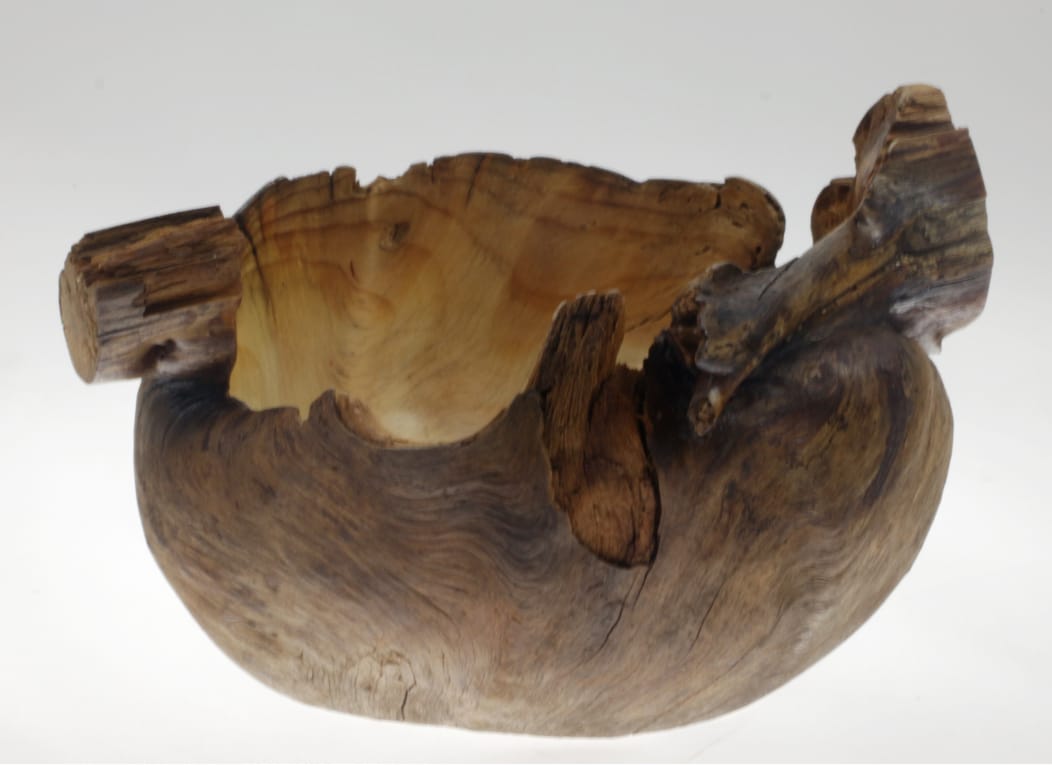 Wooden bowl Fir Burl #884-5.5 x 6.5 x 3.5in.