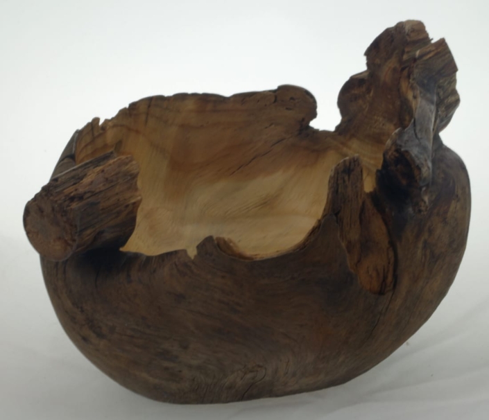 Wooden bowl Fir Burl #884b-5.5 x 6.5 x 3.5in.
