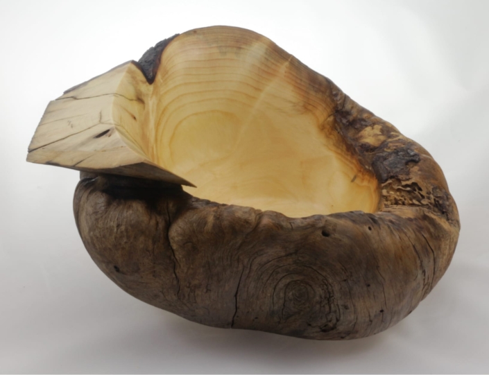 Wooden bowl Fir Burl #911a-11 x 9 x 4in.