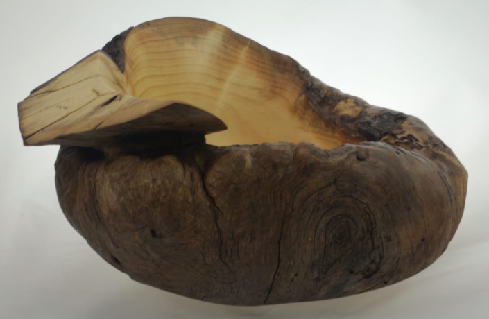 Wooden bowl Fir Burl #911b-11 x 9 x 4in.
