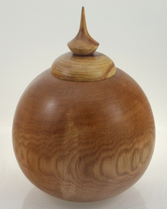 Wood cremation urn - #146-Oak 9 x 12po.