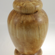Wood cremation urn - #151-Spalted White Birch 7,25 x 11in.