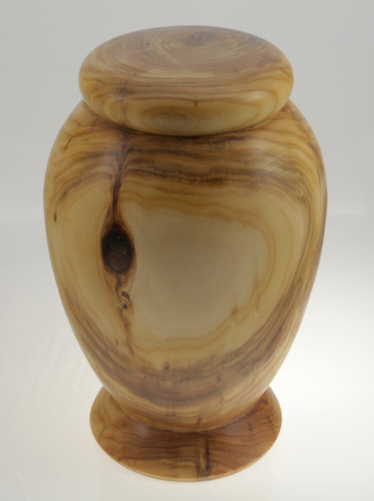 Wood funeral urn - #152- Aspen 7 x 11in.