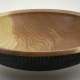 Wooden salad bowl Textured Ash #1019-14 x 4in.