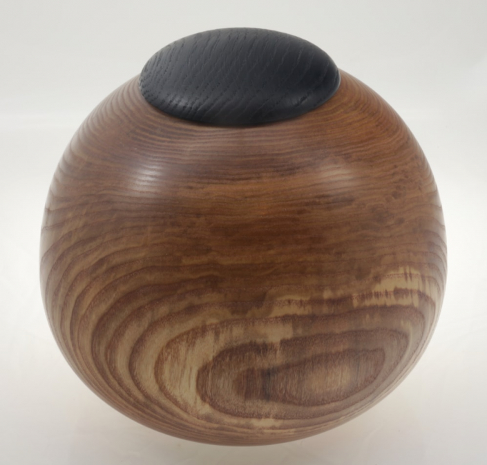 Wood cremation urn - #171-Ash 7,5 x 8,75po.