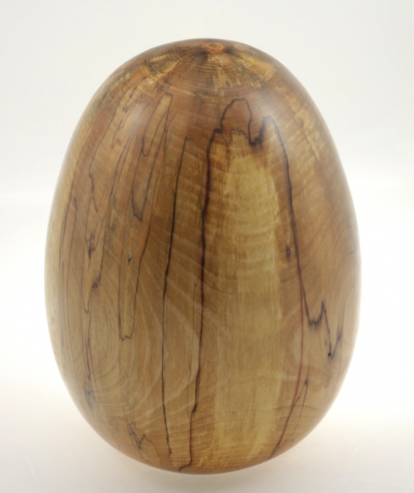 Wood funeral urn - #173-Spalted White Birch 7,75 x 10,25in.