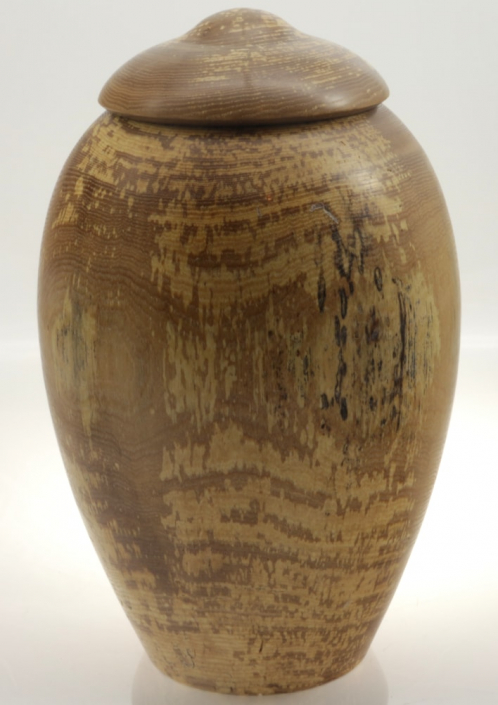 Wood cremation urn - #178-Ash 7,5 x 12in.