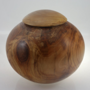 Wood cremation urn - #192-Poplar 8,75 x 9,75in.