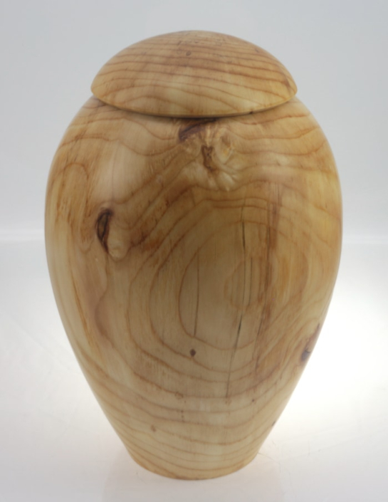 Wood funeral urn - #197-Spruce 7,5 x 11,25in.