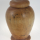 Wood funeral urn - #198-Spalted White Birch 7,5 x 10,5in.