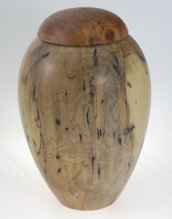 Wood funeral urn - #201-Spalted Maple 7,25 x 11,25in.