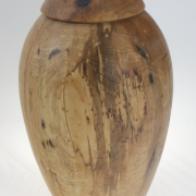 Wood funeral urn - #202-Spalted Maple 7 x 11,25in.