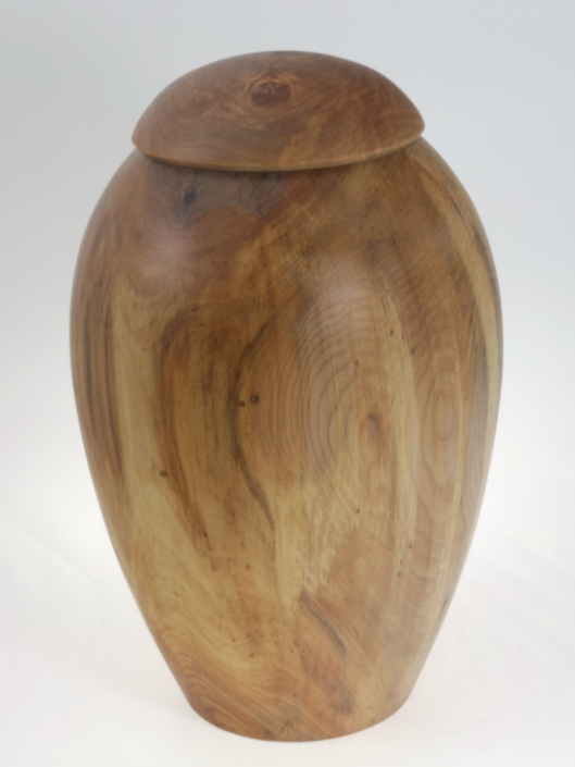 Wood funeral urn - #202a-Spalted Maple 7 x 11,25in.