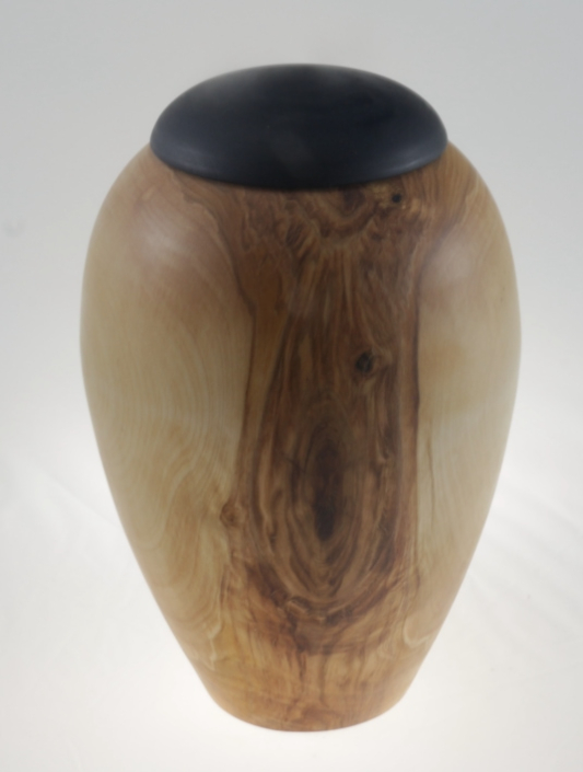 Wood funeral urn - #207- White Birch 7,25 x 11in.