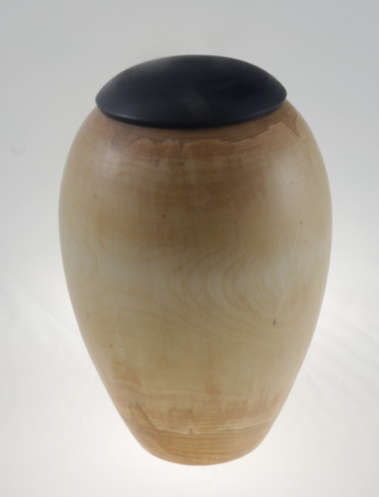 Wood funeral urn - #208a- White Birch 7,25 x 10,75in.