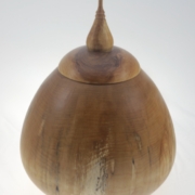 Wood funeral urn - #211-Spalted White Birch 8,75 x 11,75in.