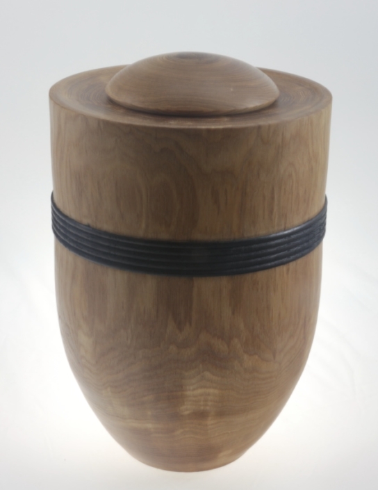 Wood funeral urn - #215- Ash 7,5 x 11,5 in.