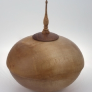 Wood funeral urn - #218-Maple 9,5 x 11in.