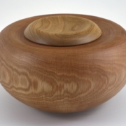 Wood funeral urn - #219-Oak 10 x 6in.
