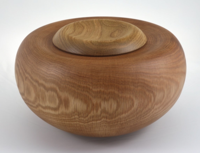 Wood funeral urn - #219-Oak 10 x 6in.