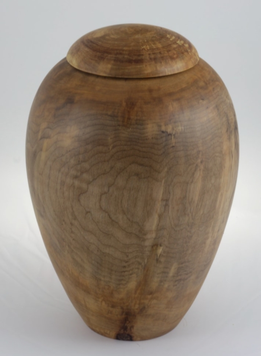 Wood funeral urn - #221-Spalted Maple 7,25 x 11in.