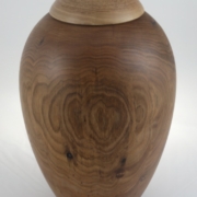 Wood funeral urn - #222-Butternut 7,5 x 11,5in.