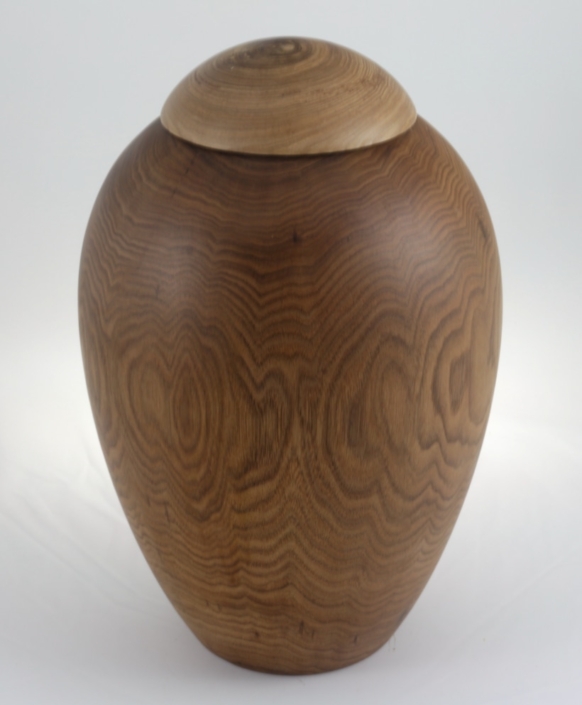 Wood funeral urn - #222a-Butternut 7,5 x 11,5in.